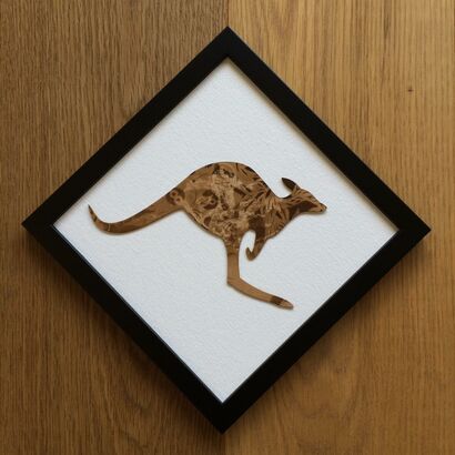 Kangaroos stop signs - a Sculpture & Installation Artowrk by phil hayes